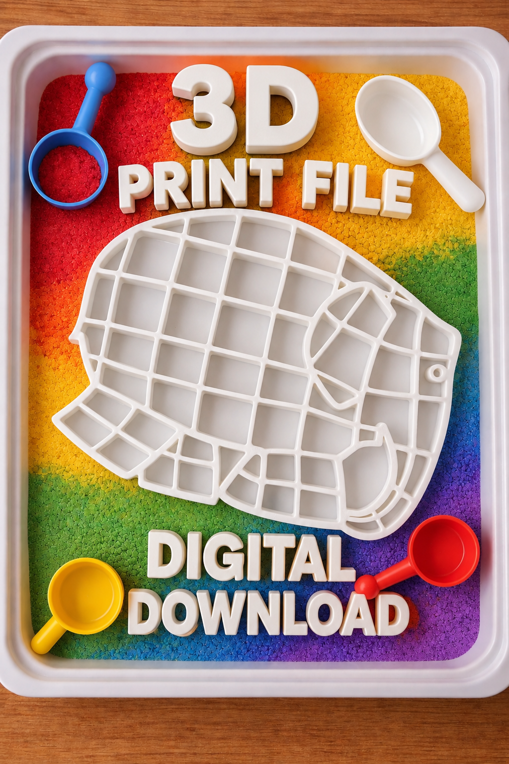 Elmer the Elephant Educational Sorting Tray STL Files