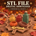 🍂 Autumn Woodland Potion Play Set STL Files – Commercial Use 🍂