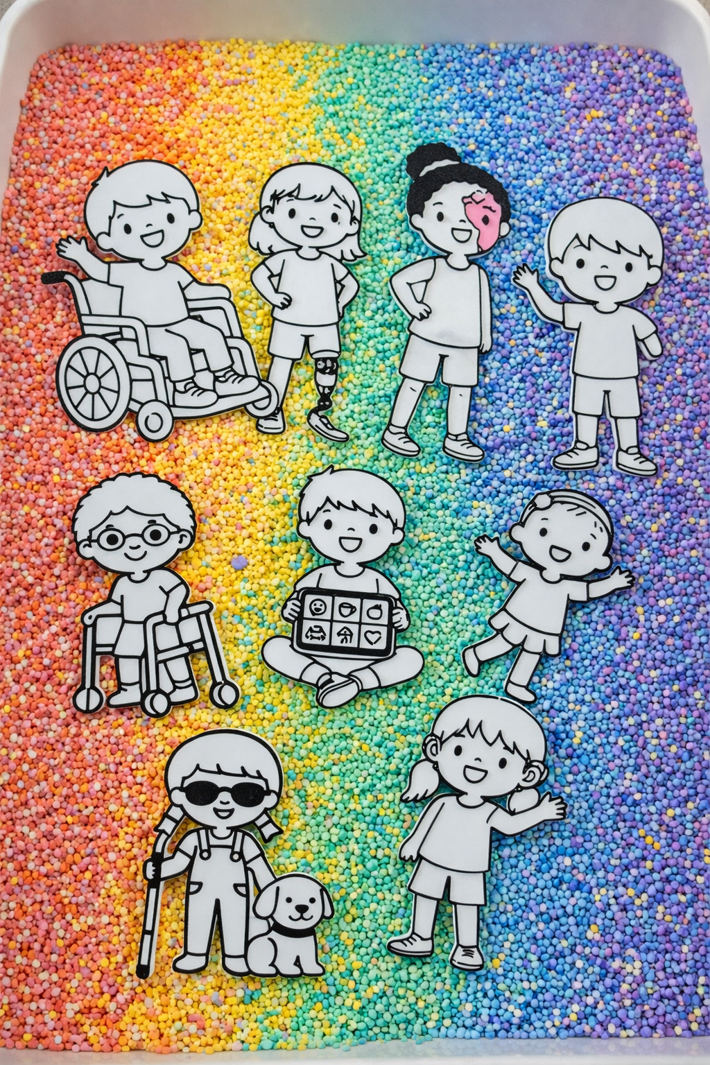 Inclusive Sensory Play People – Disability Representative Small World EYFS Resource