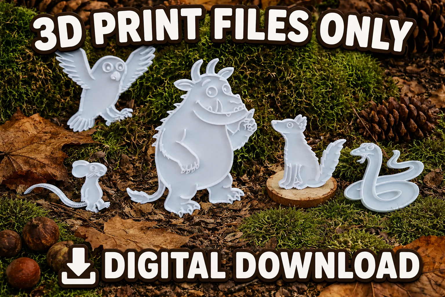 Woodland Gruffalo & Friends Sensory Play STL Files