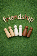 Inclusive Wooden Peg Dolls | Diverse Small World Play People (4")