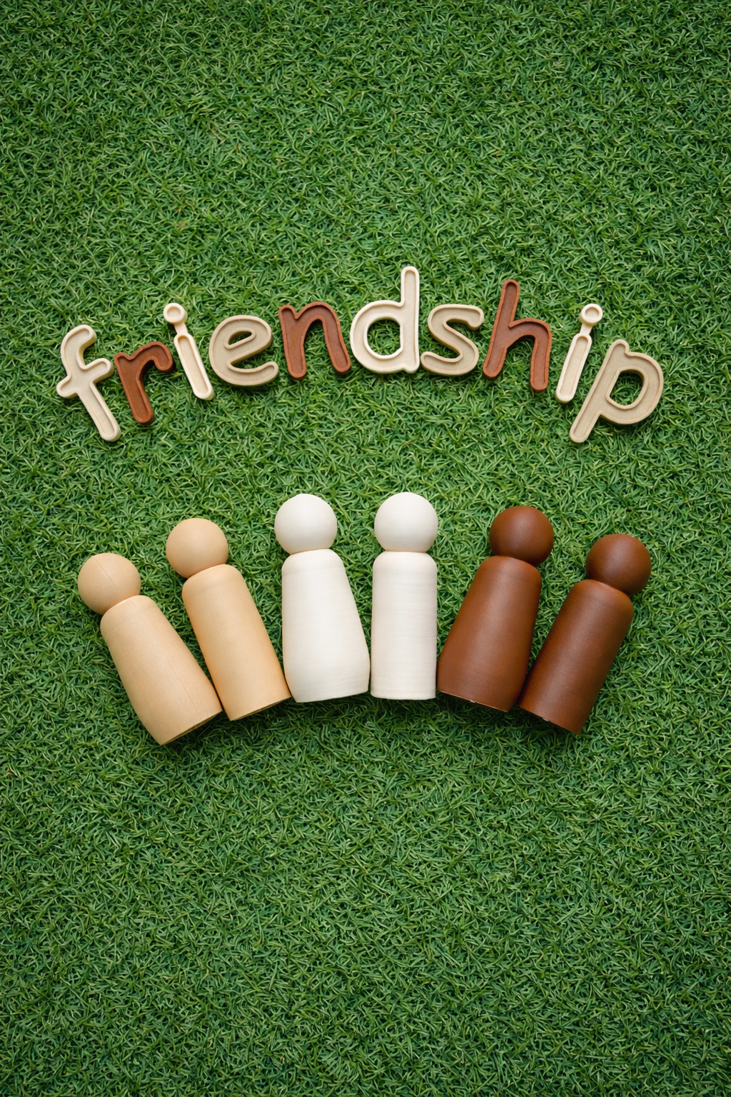 Inclusive Wooden Peg Dolls | Diverse Small World Play People (4")