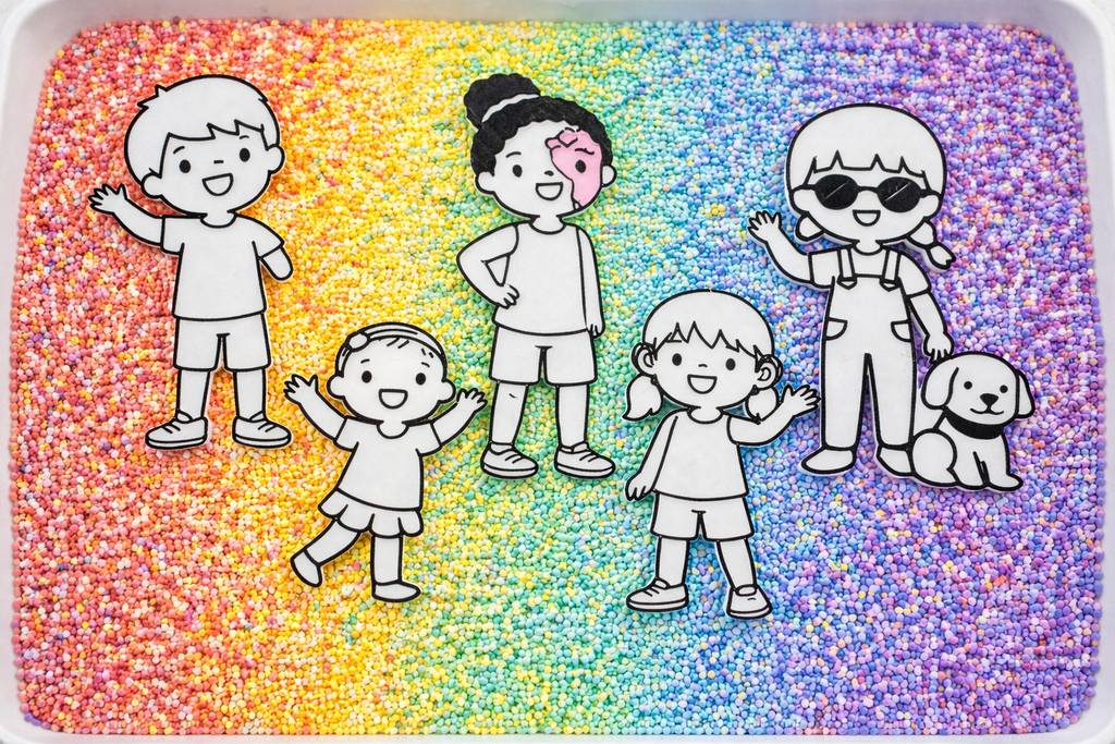 Inclusive Sensory Play People – Disability Representative Small World EYFS Resource