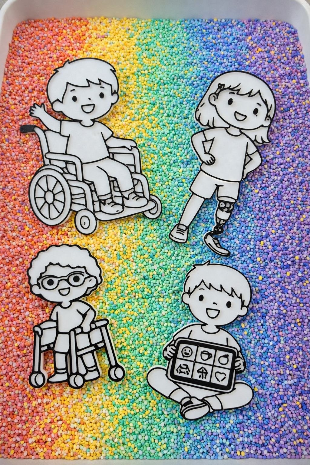 Inclusive Sensory Play People – Disability Representative Small World EYFS Resource